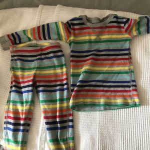 Primary striped cotton pajamas toddler 2-3